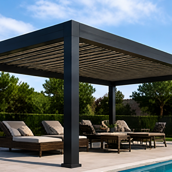 Hazır Pergola 6,50 × 3,50 m – 2,75 m Ön Direk