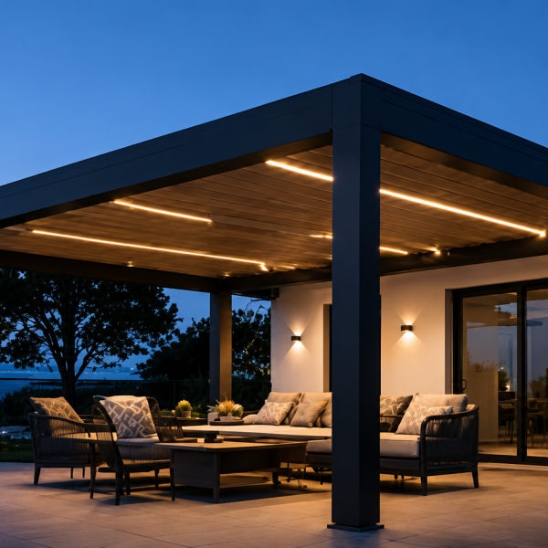 Hazır Pergola 6,50 × 3 m – 3 m Ön Direk