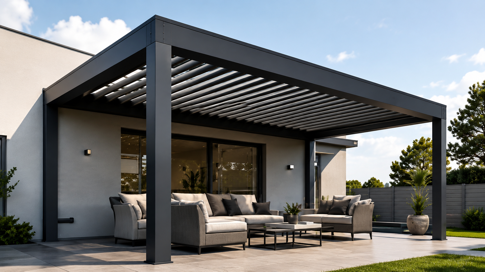 ChatGPT Image 30 Tem 2026 17_41_48 Hazır Pergola 6 × 3,50 m – 2,50 m Ön Direk - Görsel 1