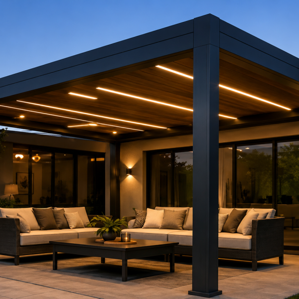 Hazır Pergola 5,50 × 4 m – 3 m Ön Direk