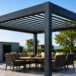 Hazır Pergola 5,50 × 3,50 m – 2,50 m Ön Direk