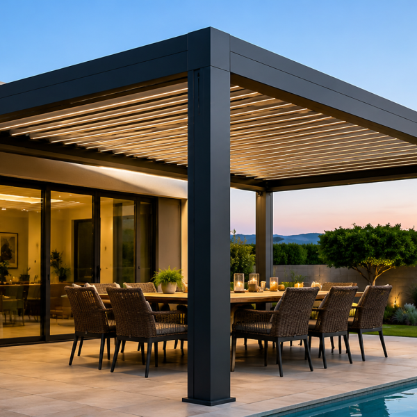 Hazır Pergola 5,50 × 3 m – 2,50 m Ön Direk