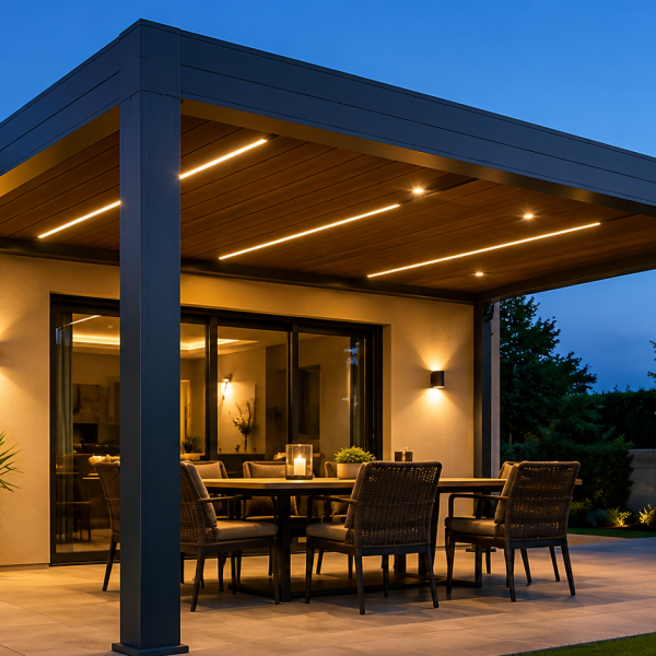 Hazır Pergola 5 × 3 m – 3 m Ön Direk