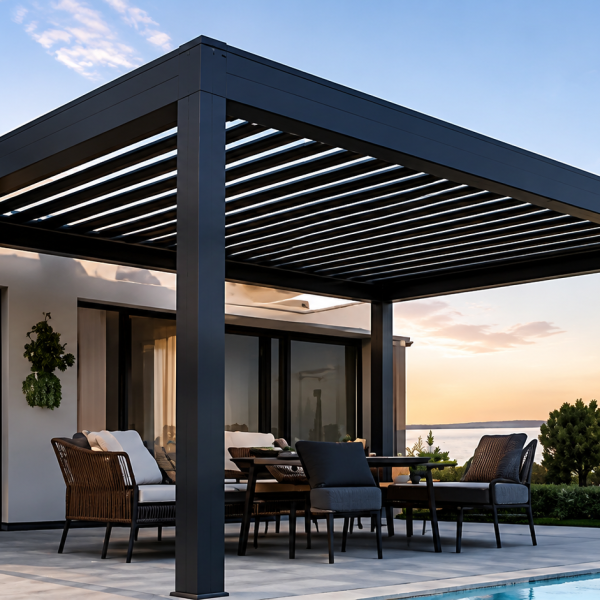 Hazır Pergola 5 × 3 m – 2,75 m Ön Direk