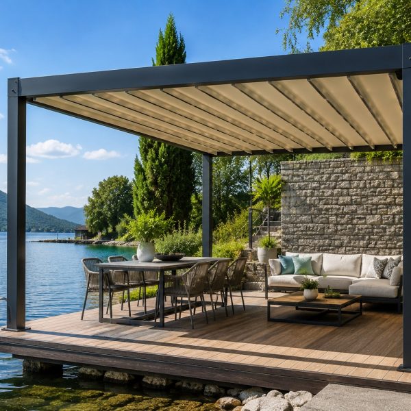 Hazır Pergola 5 × 3 m – 3 m Ön Direk