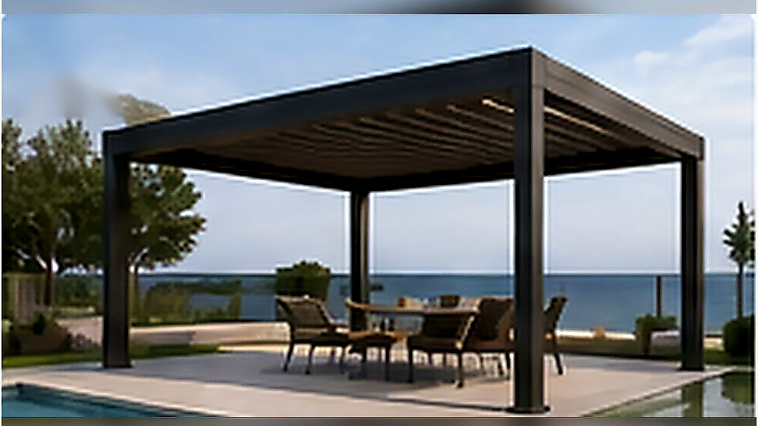 Hazır Pergola 5 × 3,50 m – 2,75 m Ön Direk Hazır Pergola 5 × 3,50 m – 2,75 m Ön Direk