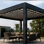 Hazır Pergola 5,50 × 3,50 m – 2,50 m Ön Direk