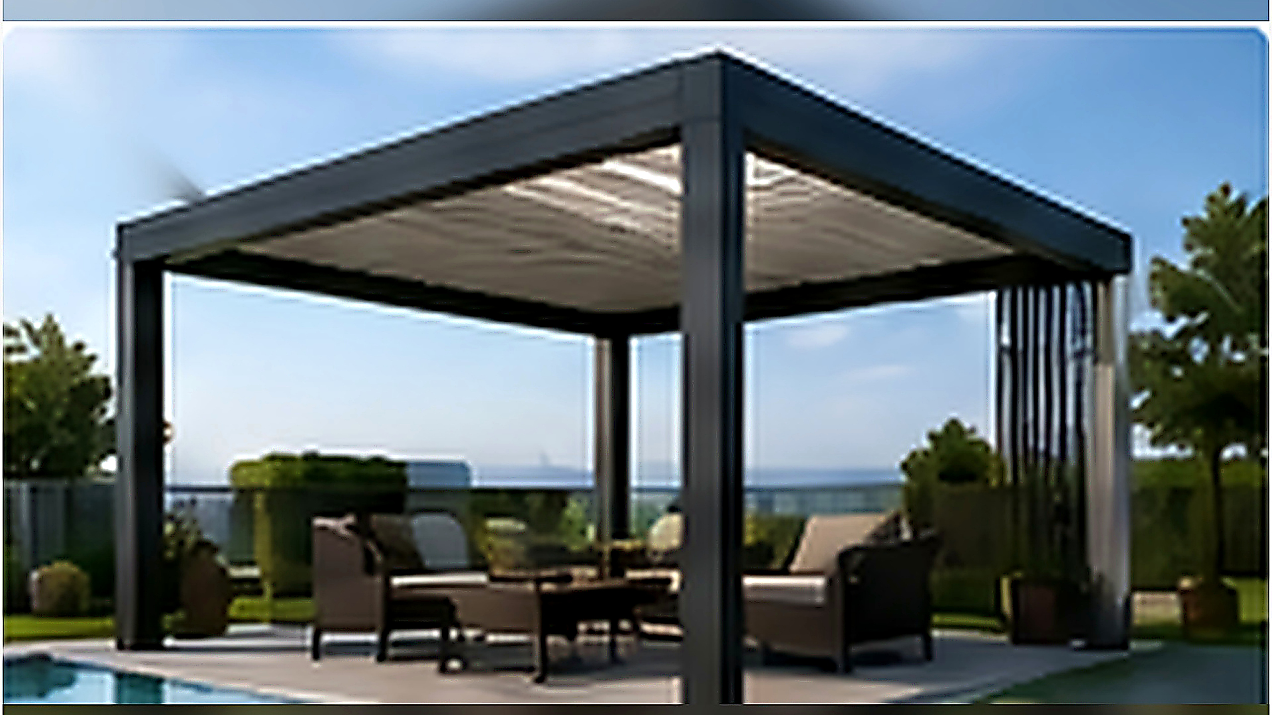 Hazır Pergola 5,50 × 3,50 m – 2,75 m Ön Direk Hazır Pergola 5,50 × 3,50 m – 2,75 m Ön Direk