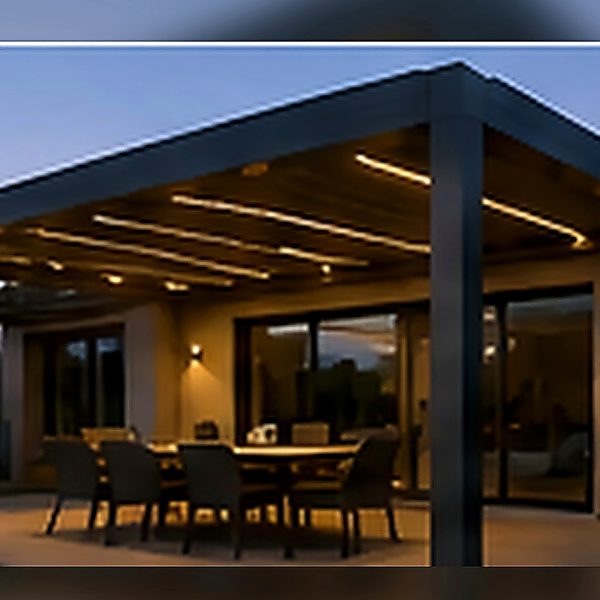 Hazır Pergola 5,50 × 4 m – 2,50 m Ön Direk